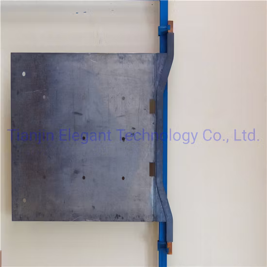 Mit Titan plattierte Kathodenplatte/Bleimetall-Anodenplatte für das Kupfer-Elektrogewinnungssystem